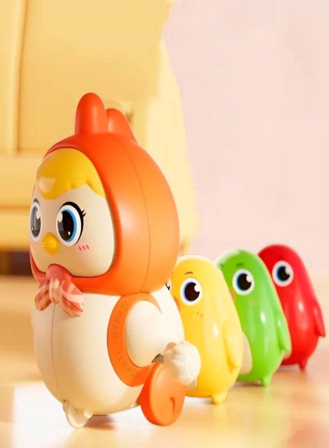 UTPATI Chicken Toys for Kids, Swinging Chain String Magnetic Hen with Chick Learning to Crawl Spring Toy, Crawling Wind-up Duck, Walking Chicken Cute Windup Toy for Boys Girls Toddler - Image 1